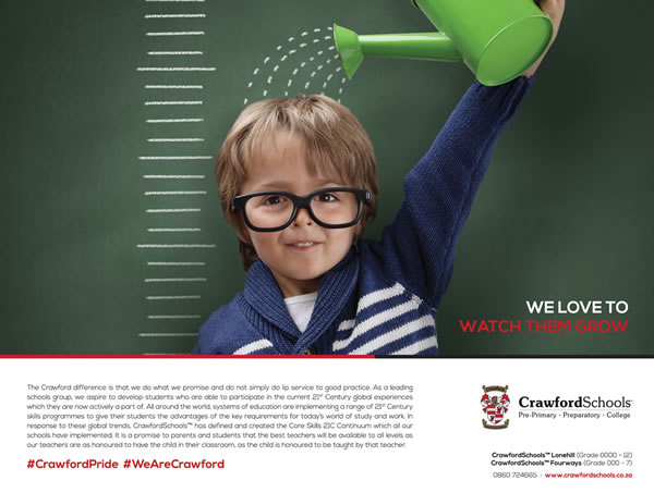 Crawford Schools print advert